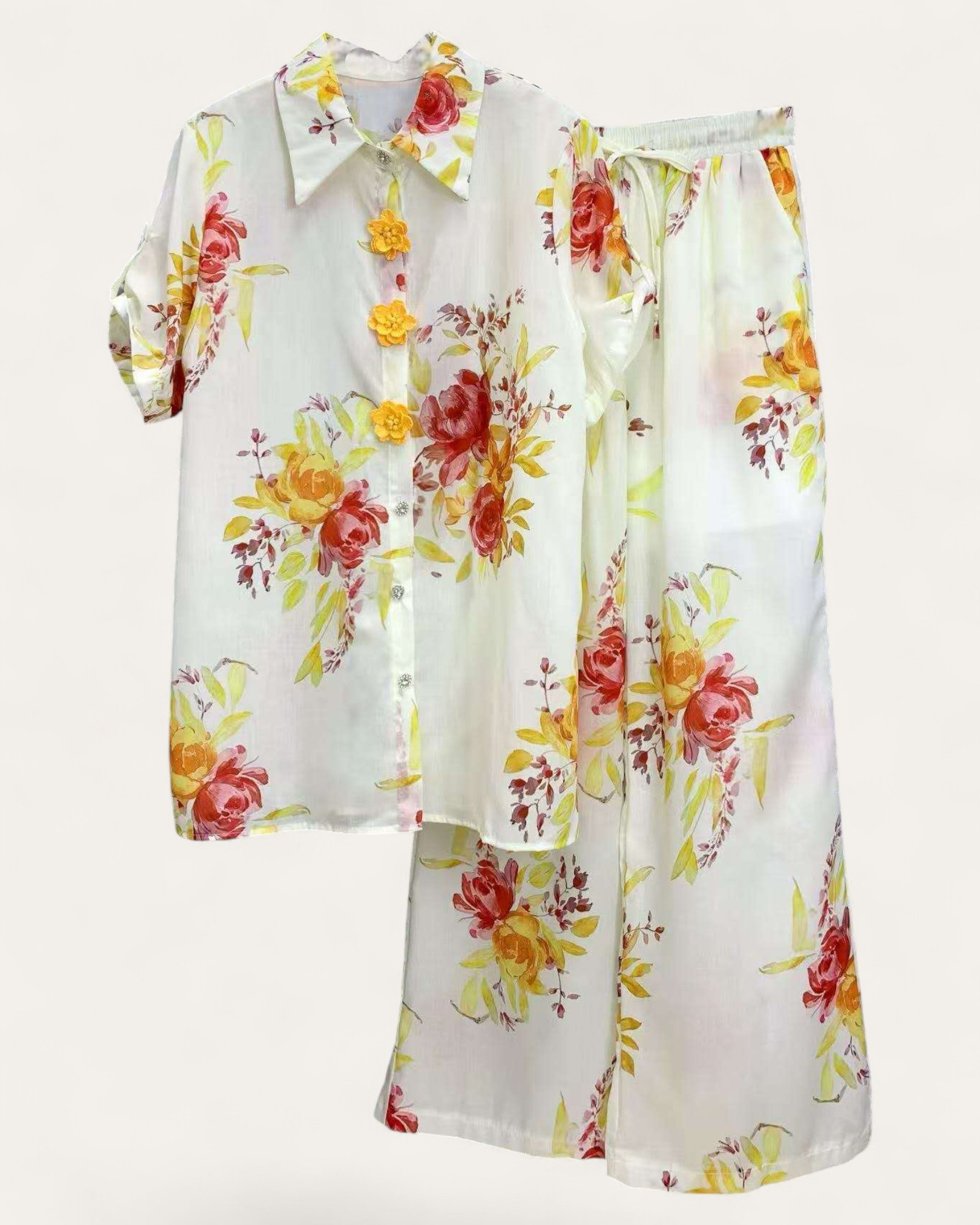 Floral Print Two-Piece Set