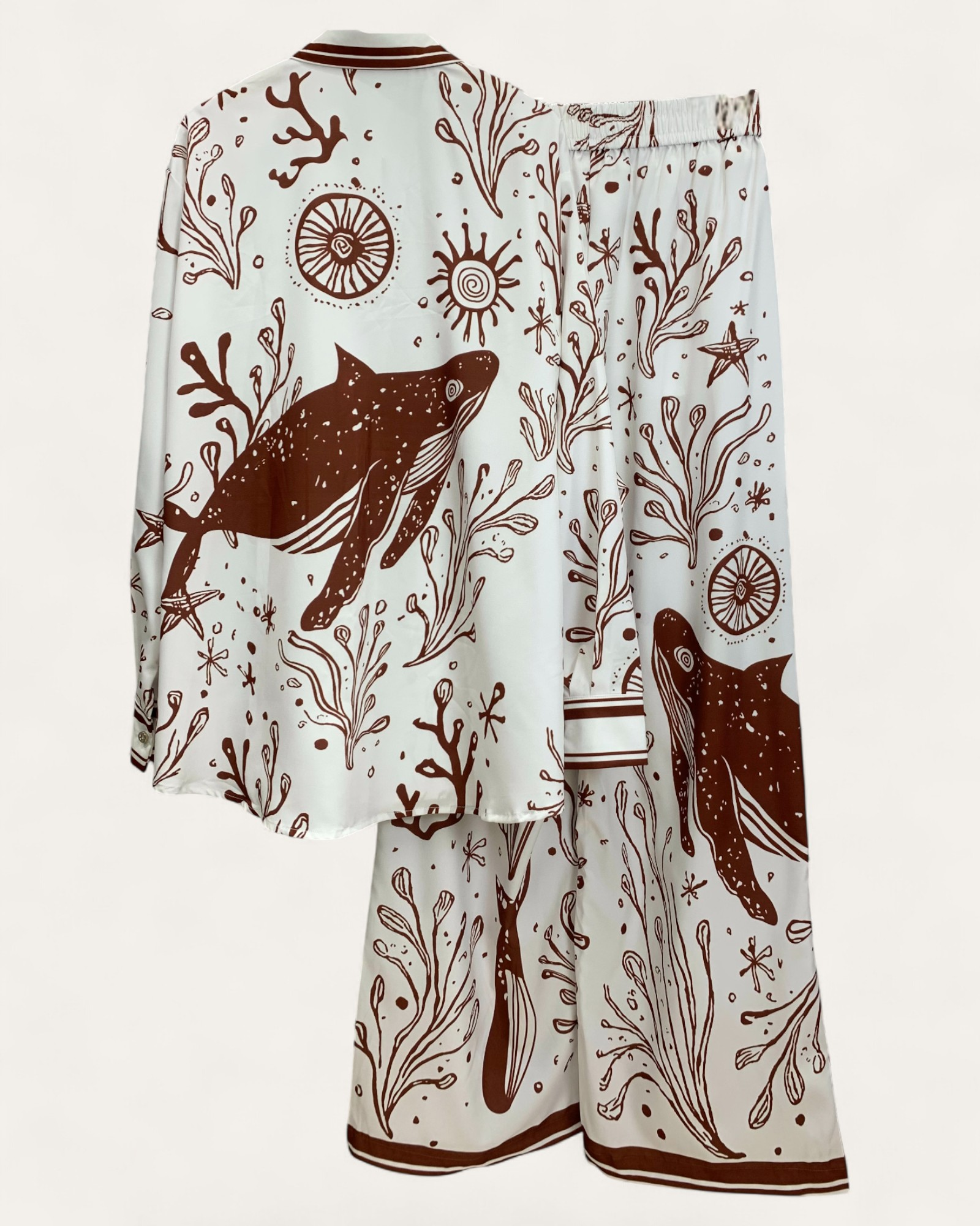 Whale & Coral Ocean Print Co-ord Set