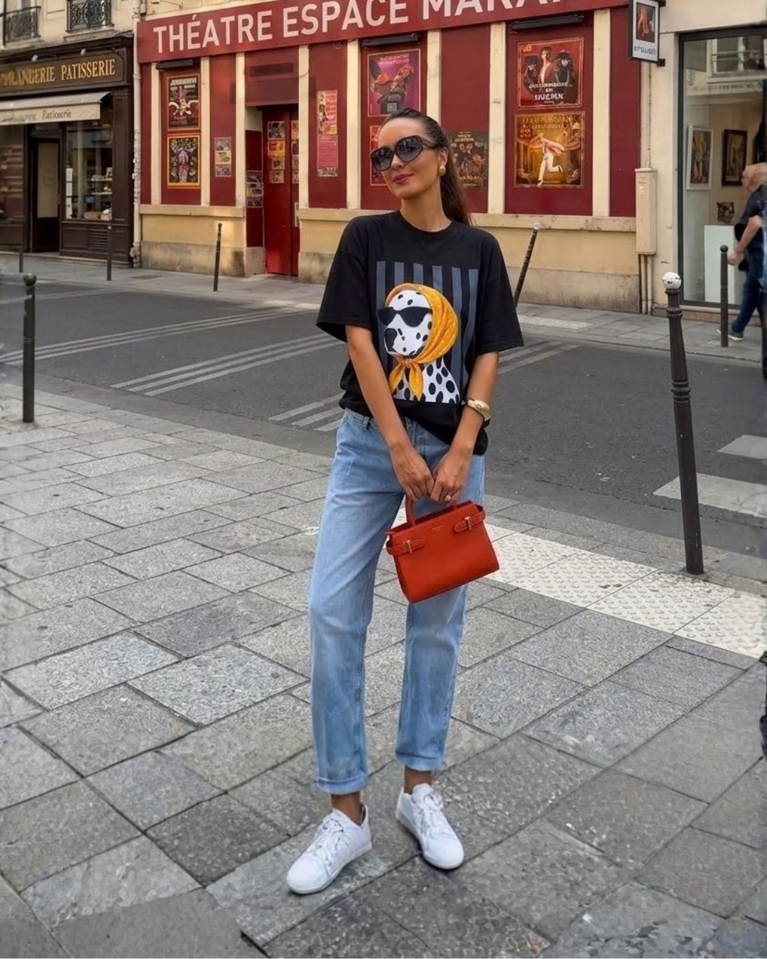 Dalmatian Scarf Graphic Tee