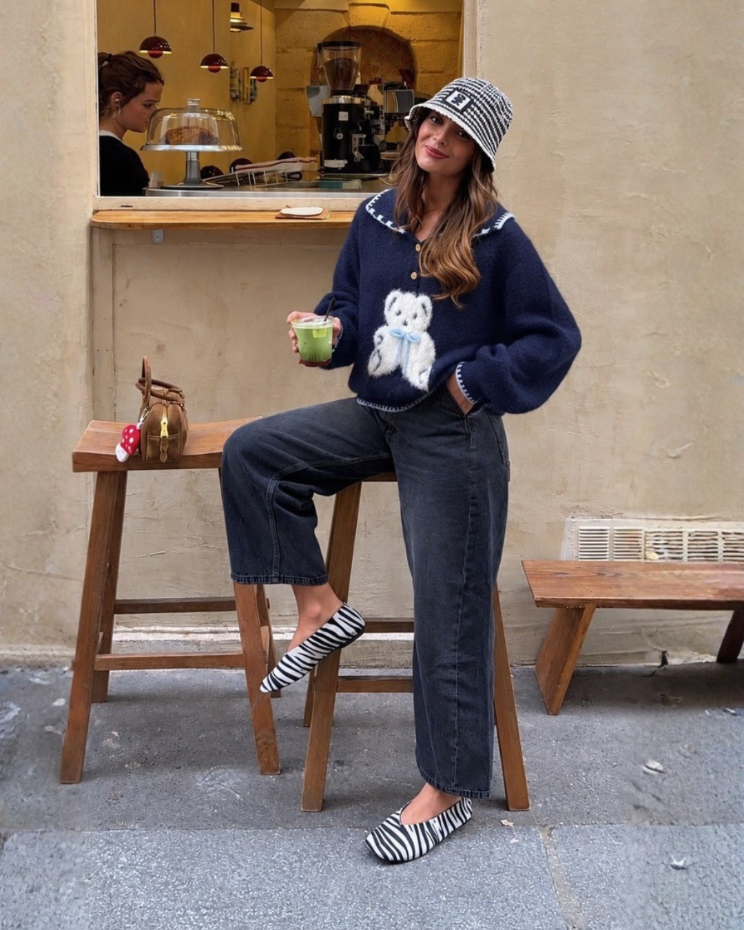 Cozy Teddy Polo Knit Sweater