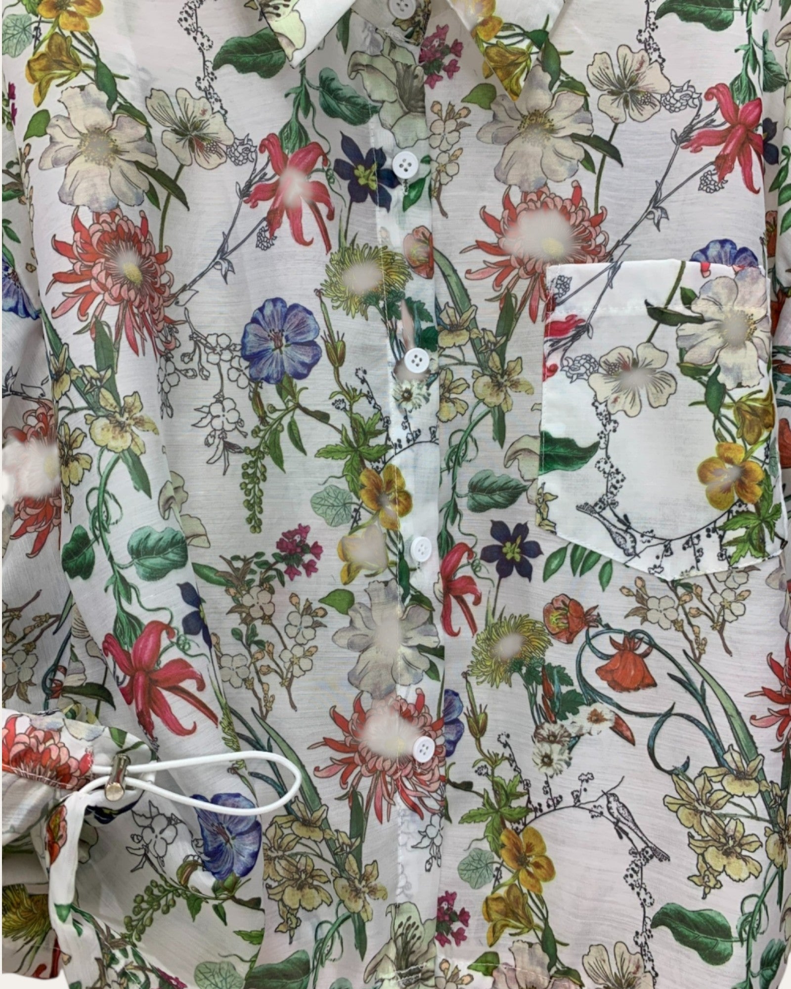 Chic Floral Button-Up Shirt