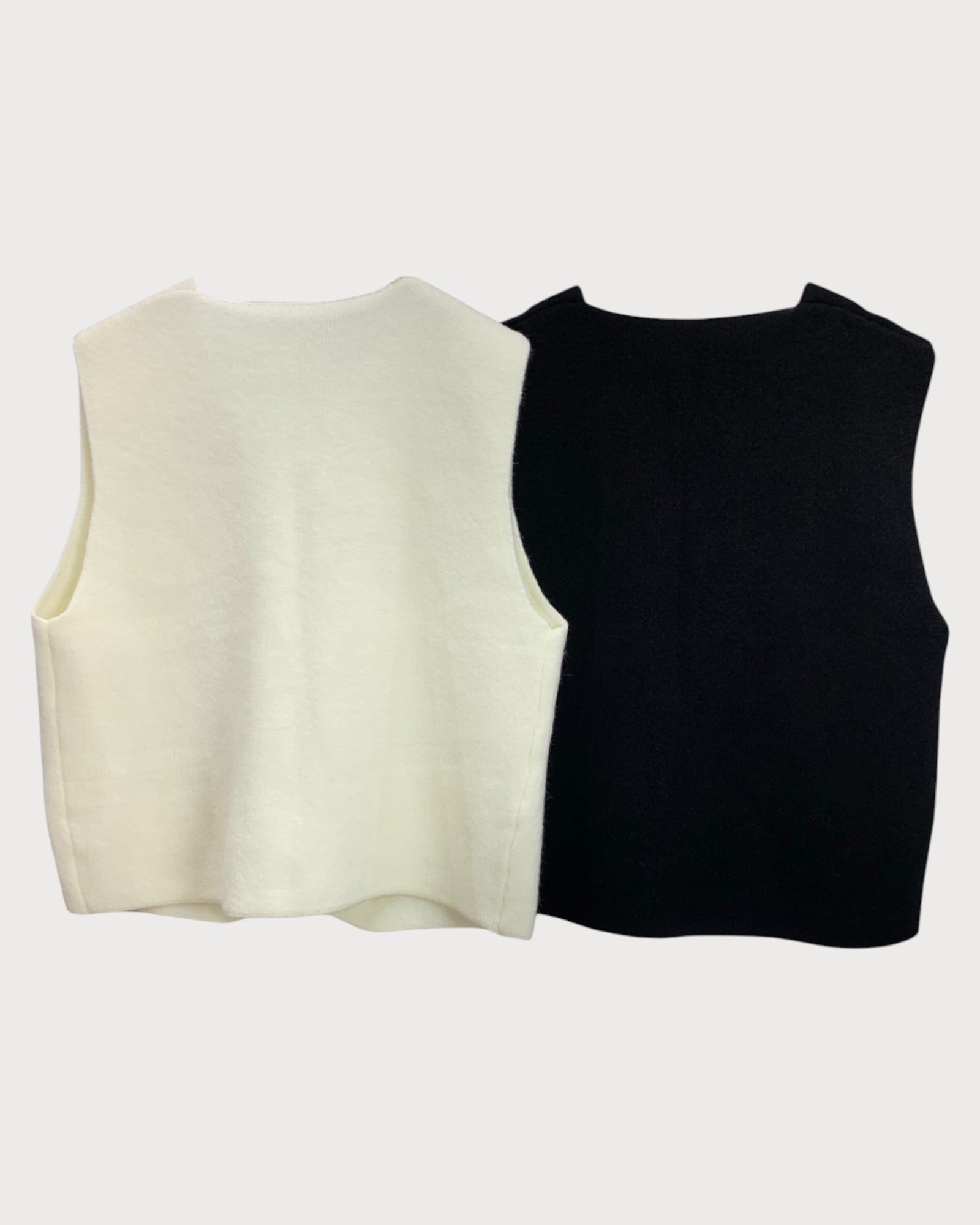 Embroidered Smiley Face Knit Vests