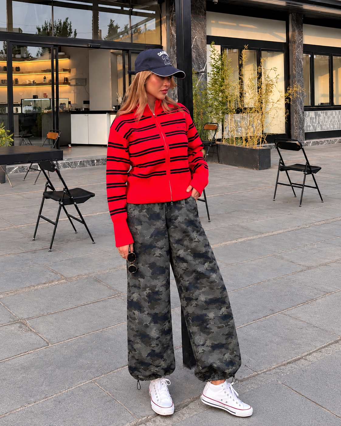 Easy Street Camo Drawstring Pants
