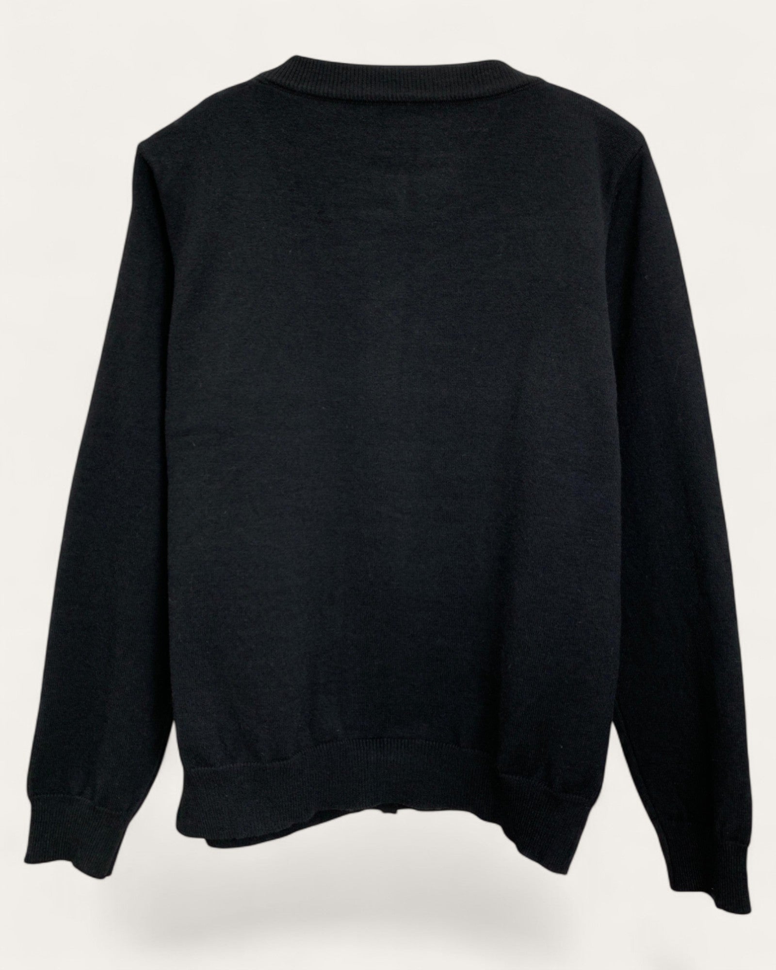 Floral Appliqué Knit Cardigan