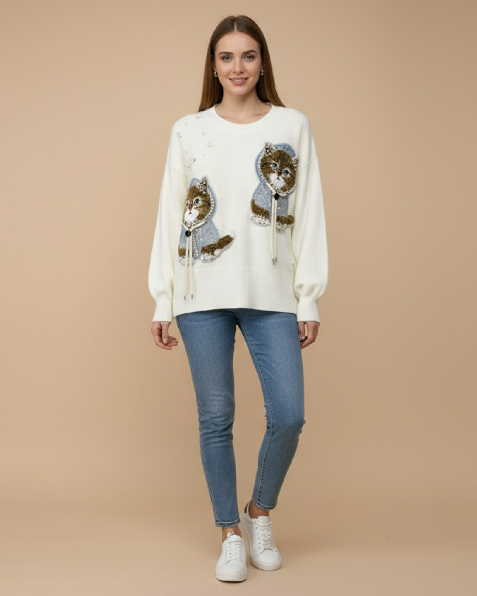 High-Waist Wide-Leg Pants with Braided Belt