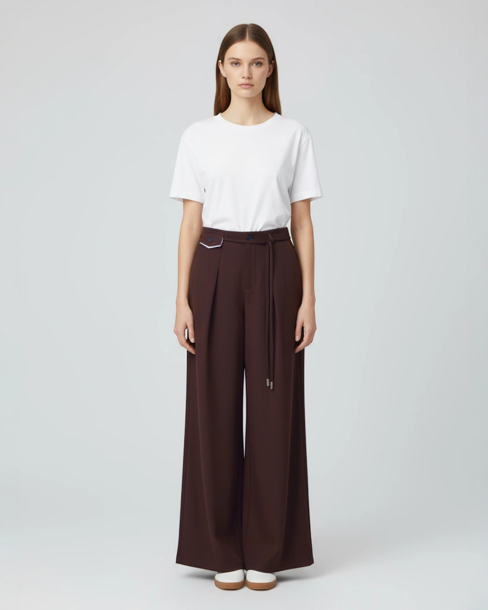 Tailored Wide-Leg Trousers