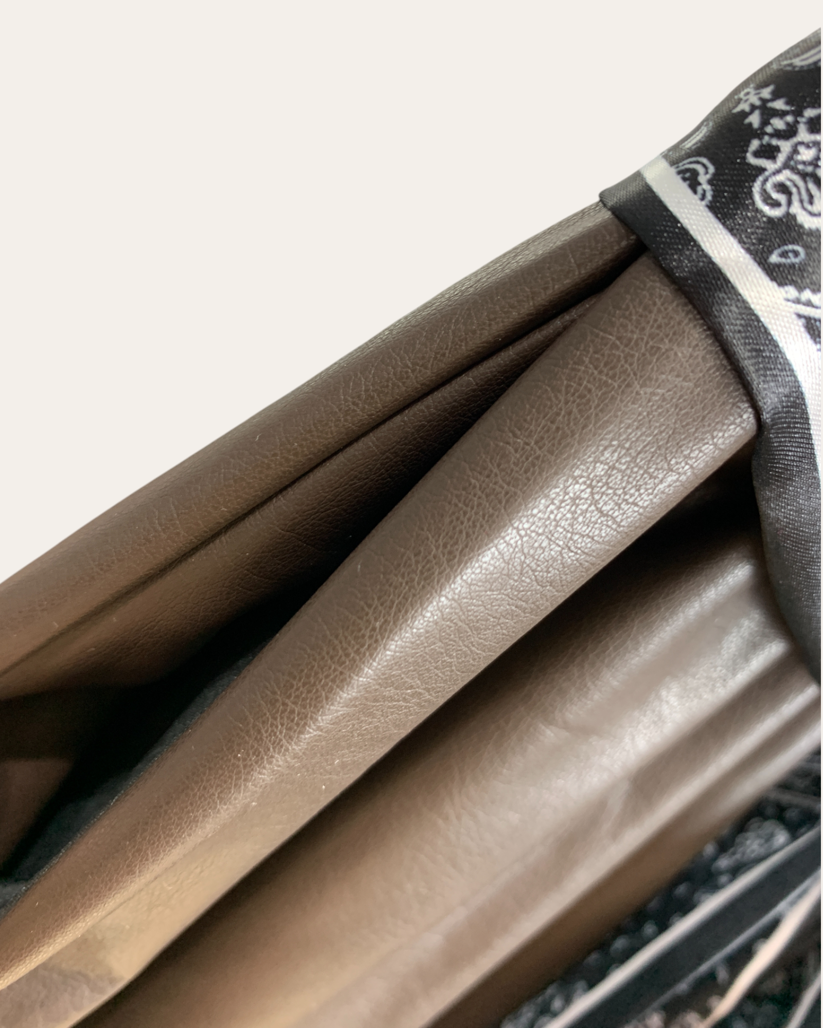 Scarf-Tie Faux Leather A-Line Midi Skirt