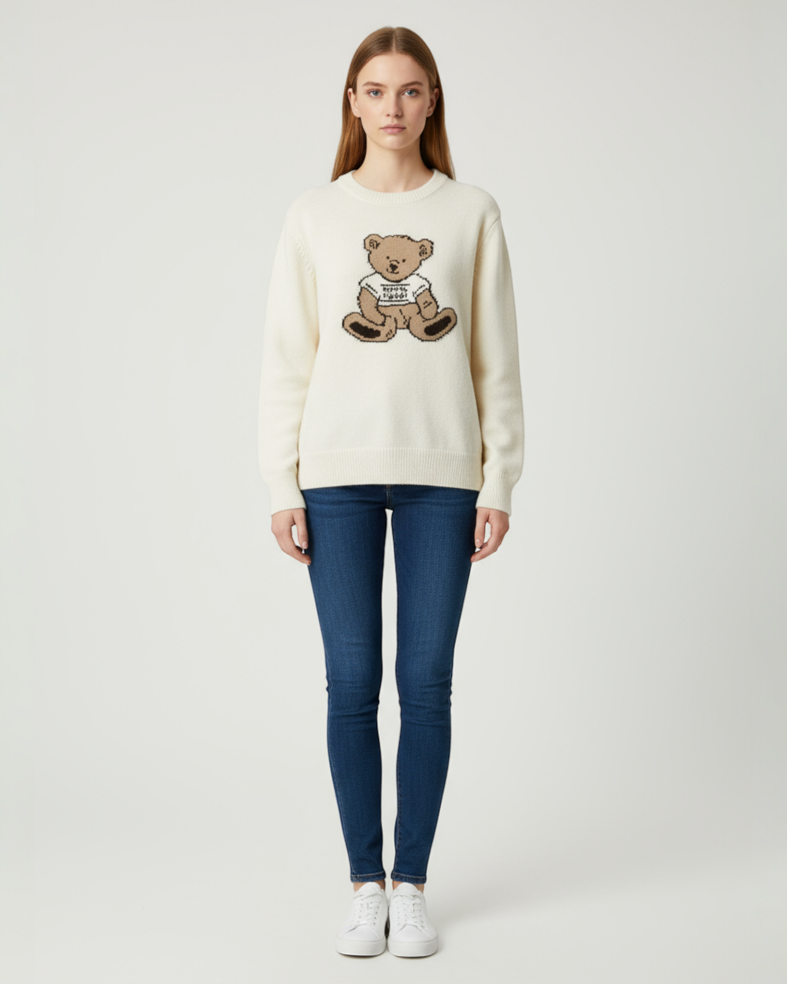 Teddy Graphic Knit Pullover