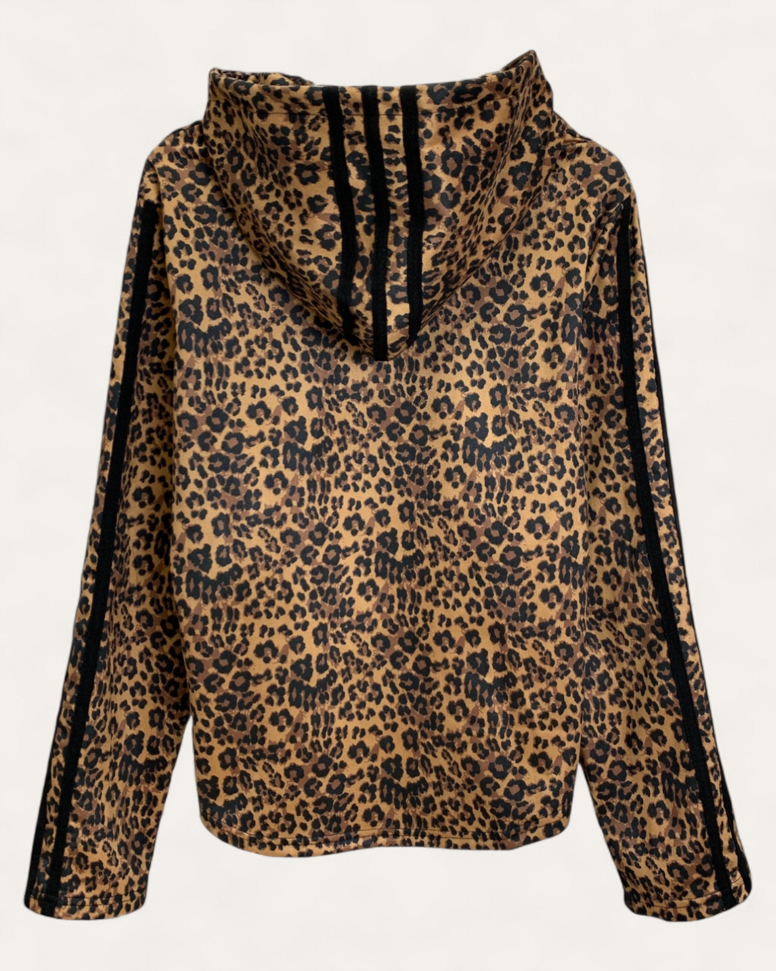 Leopard Print Zip-Up Hoodie Jacket