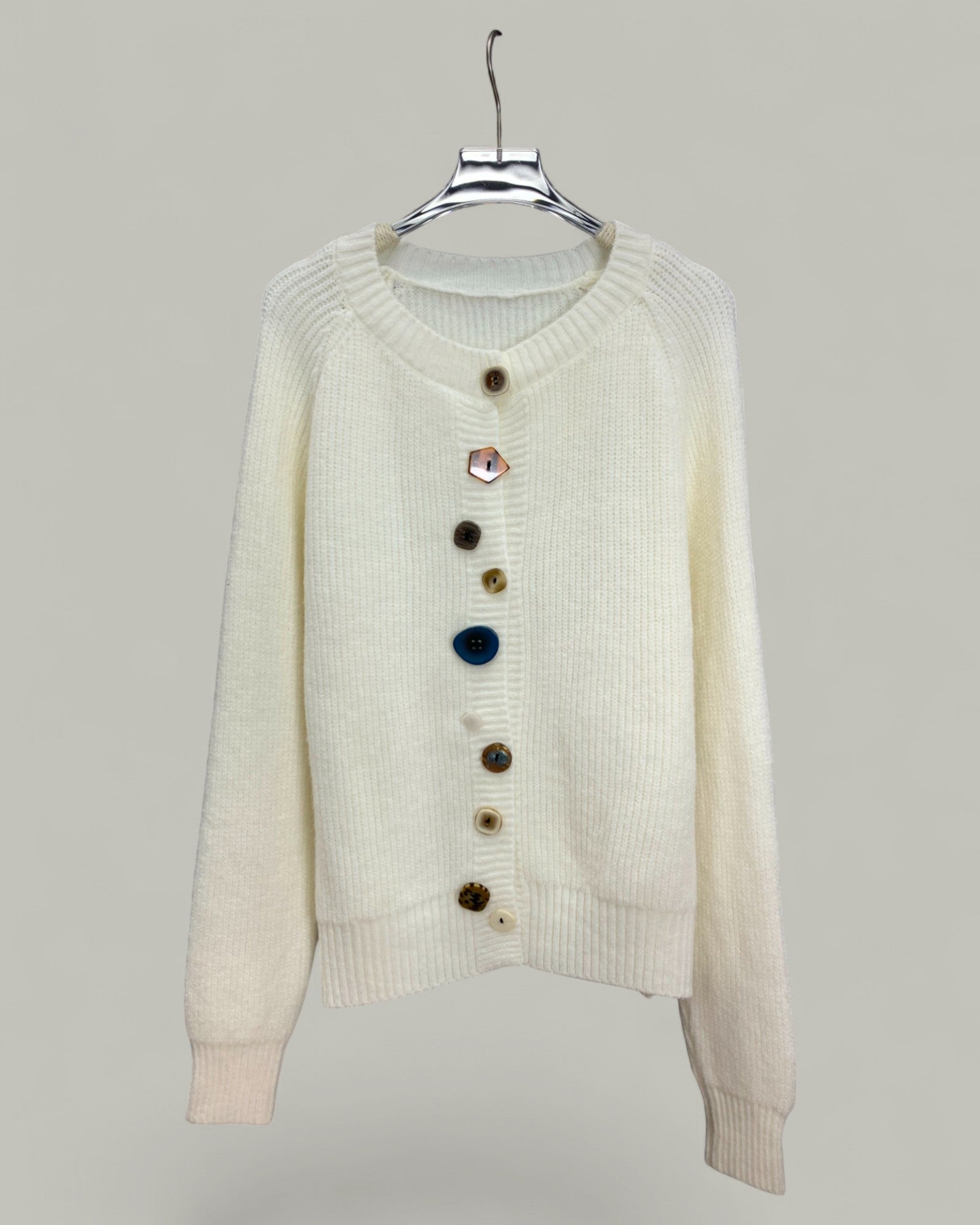 Playful Button Knit Cardigan