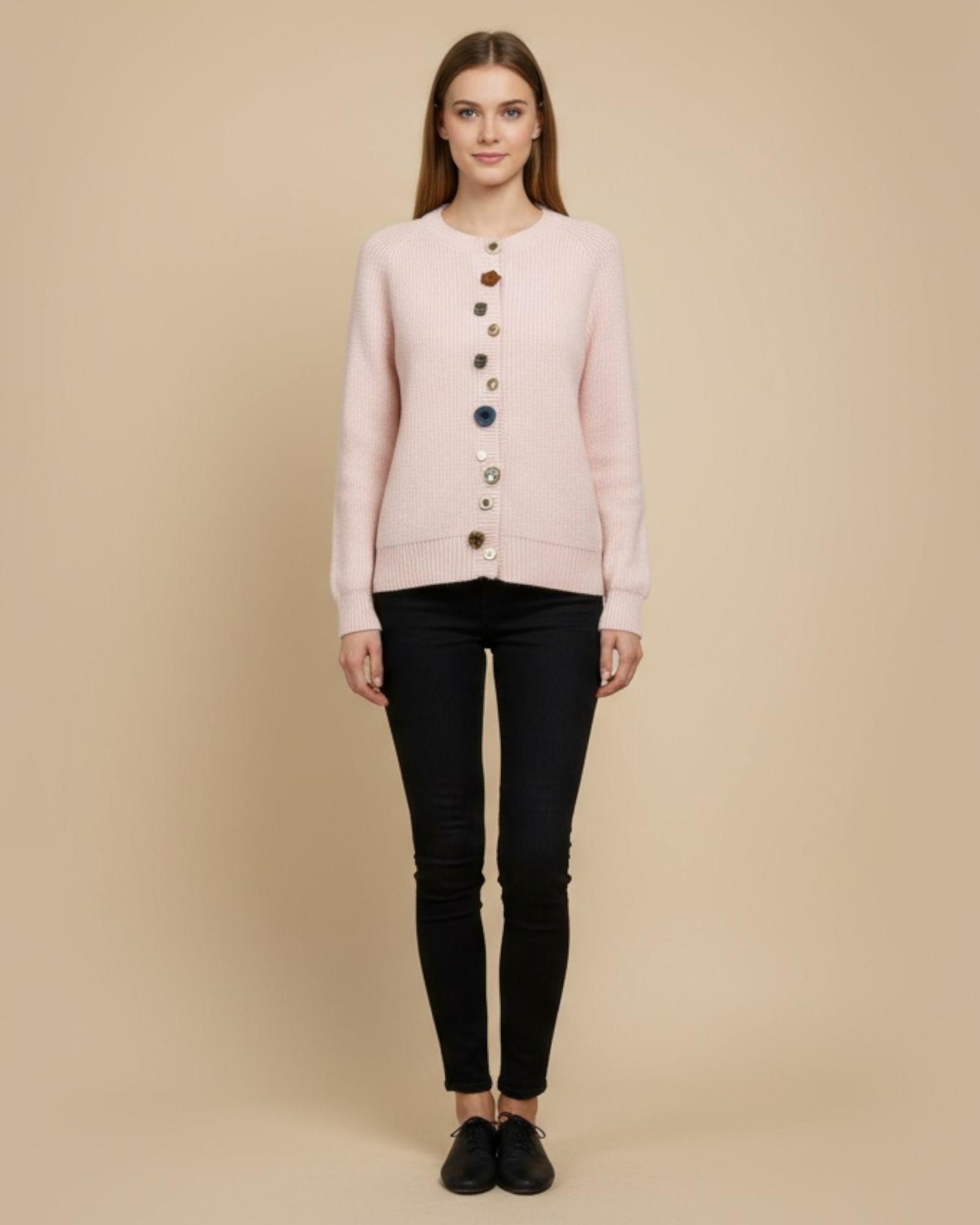 Playful Button Knit Cardigan