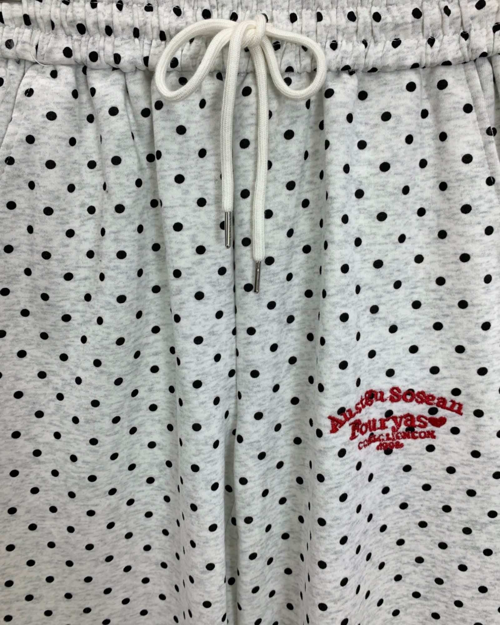 Polka Dot Wide-Leg Casual Pants