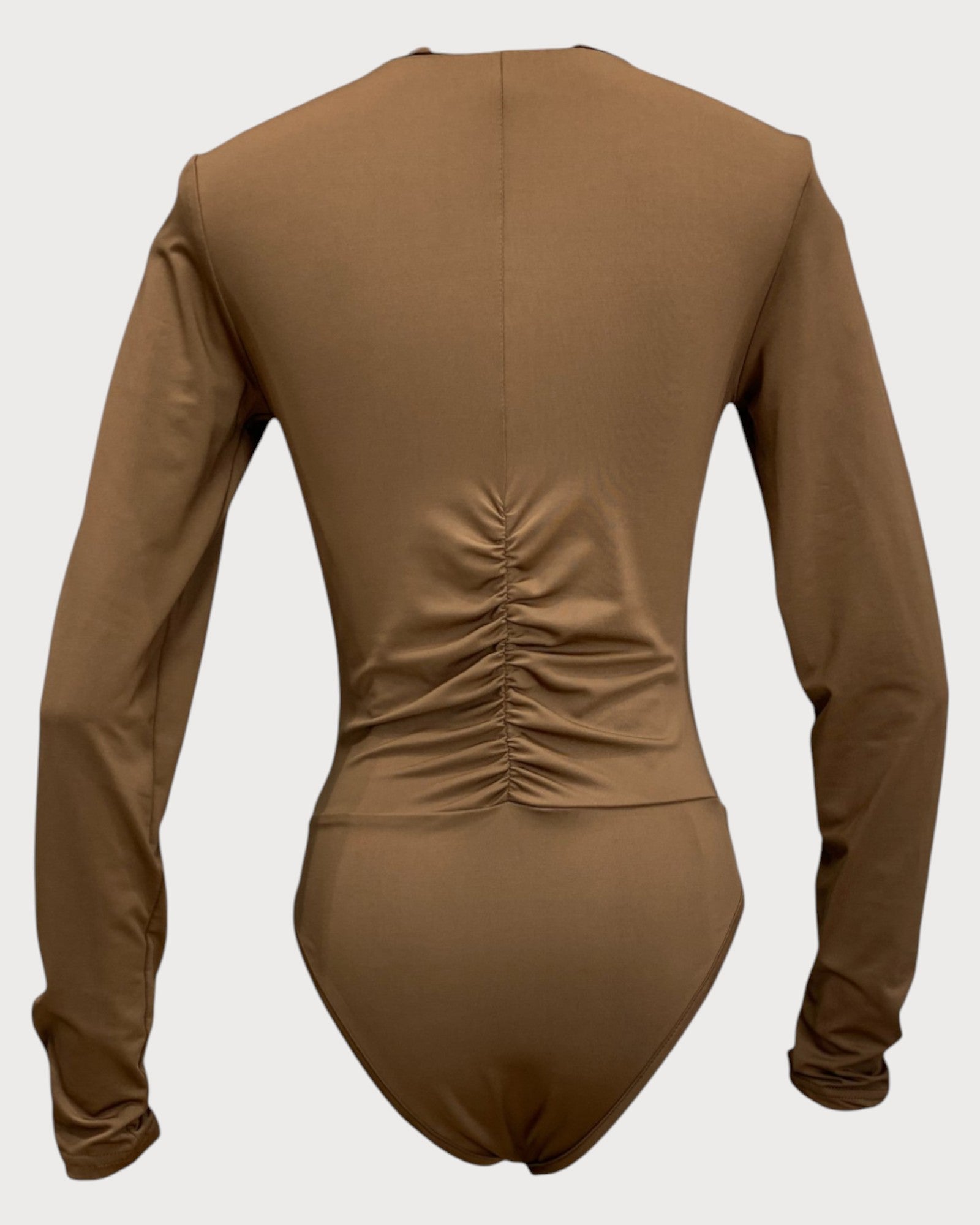 Ruched Bodysuit with Cutout Detail