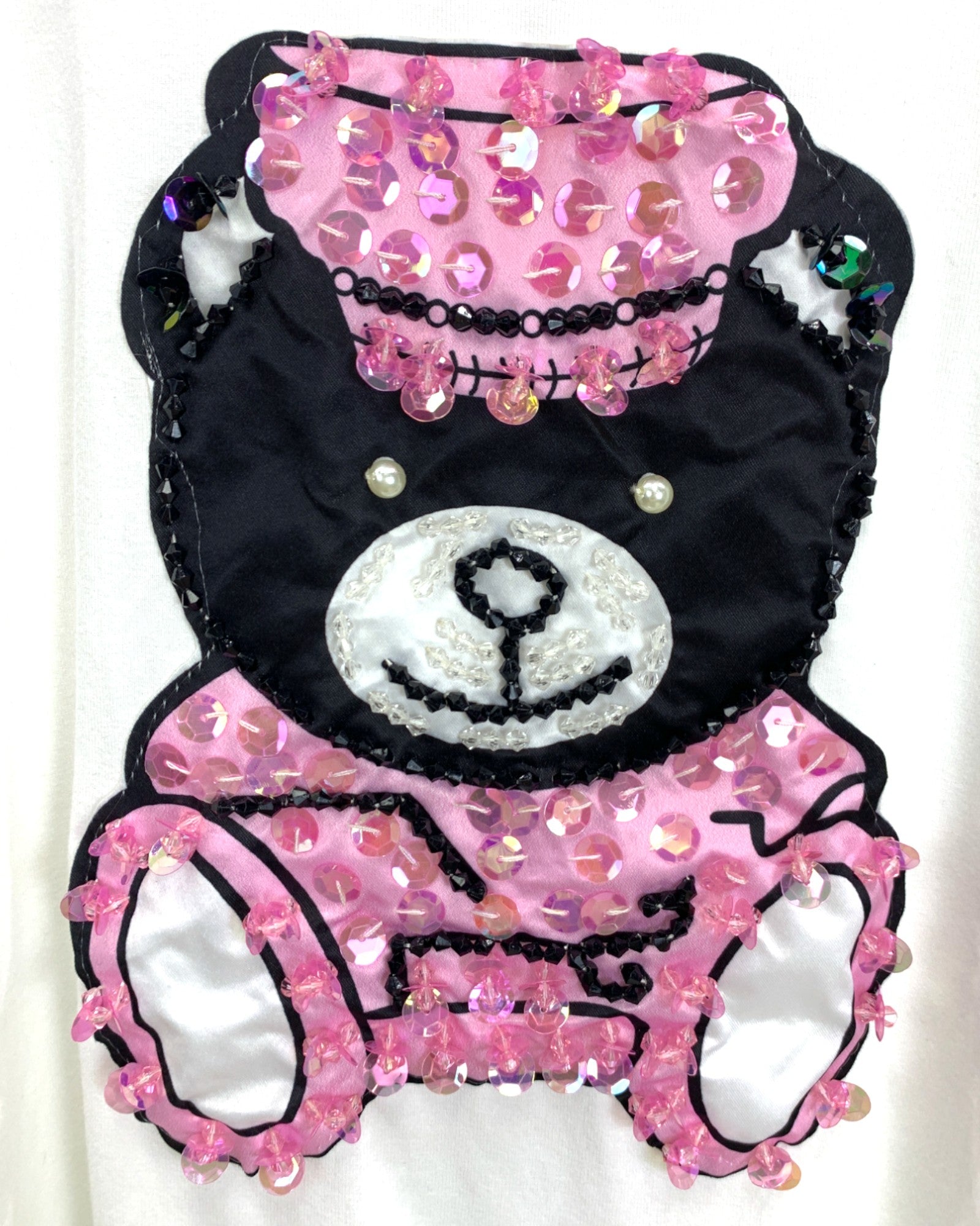 Sequin Teddy Graphic Long Sleeve Tee