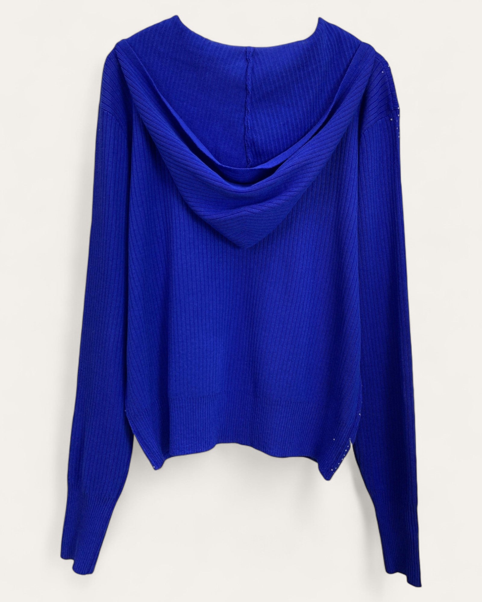 Star Embellished Zip-Up Hoodie