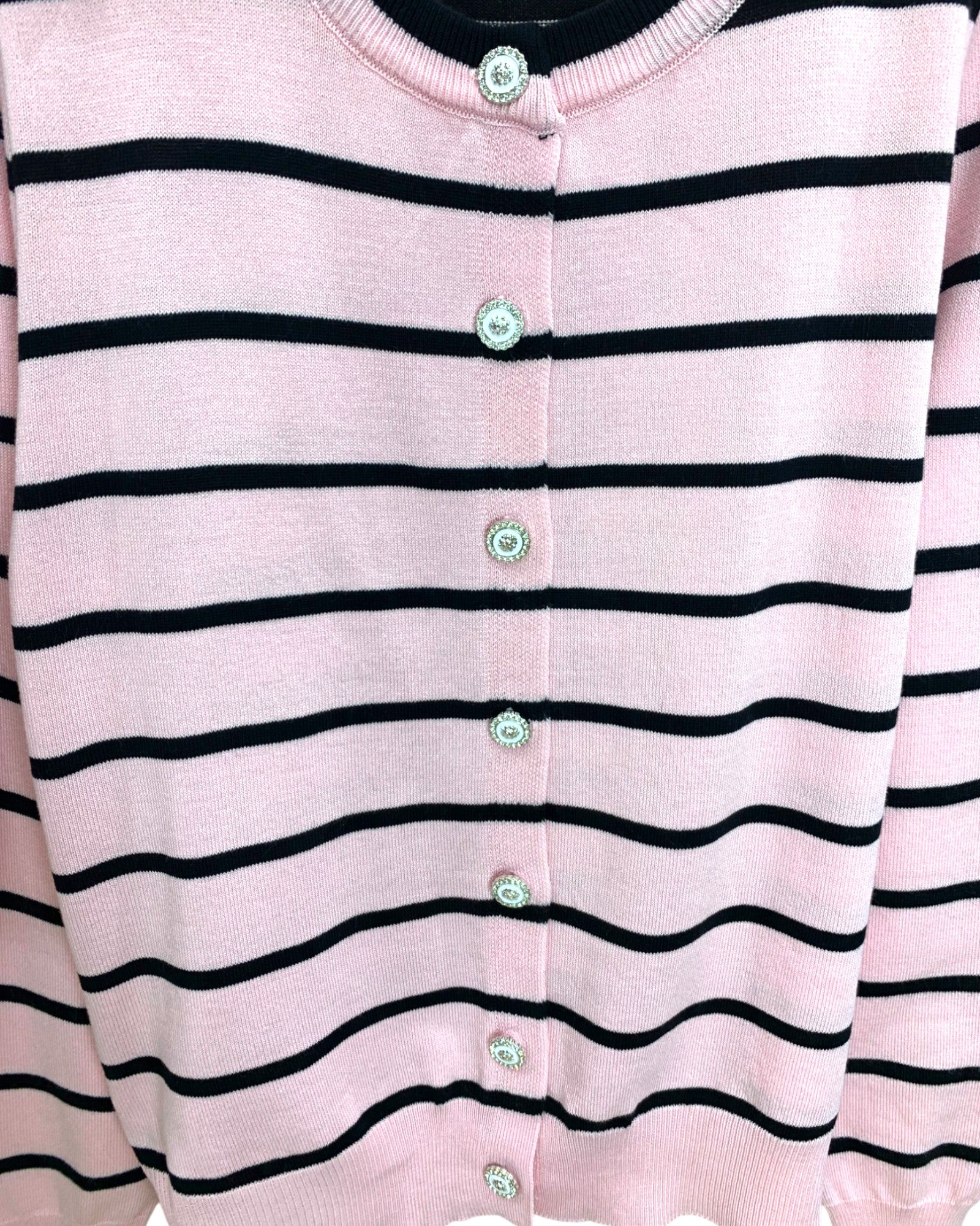 Striped Knit Cardigan & Tank Set