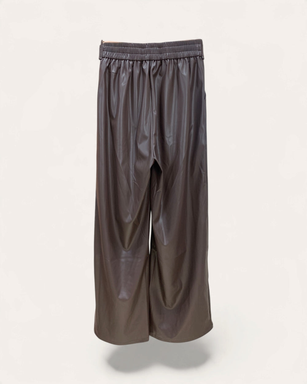 Belted Satin Wide-Leg Pants - Zilvina