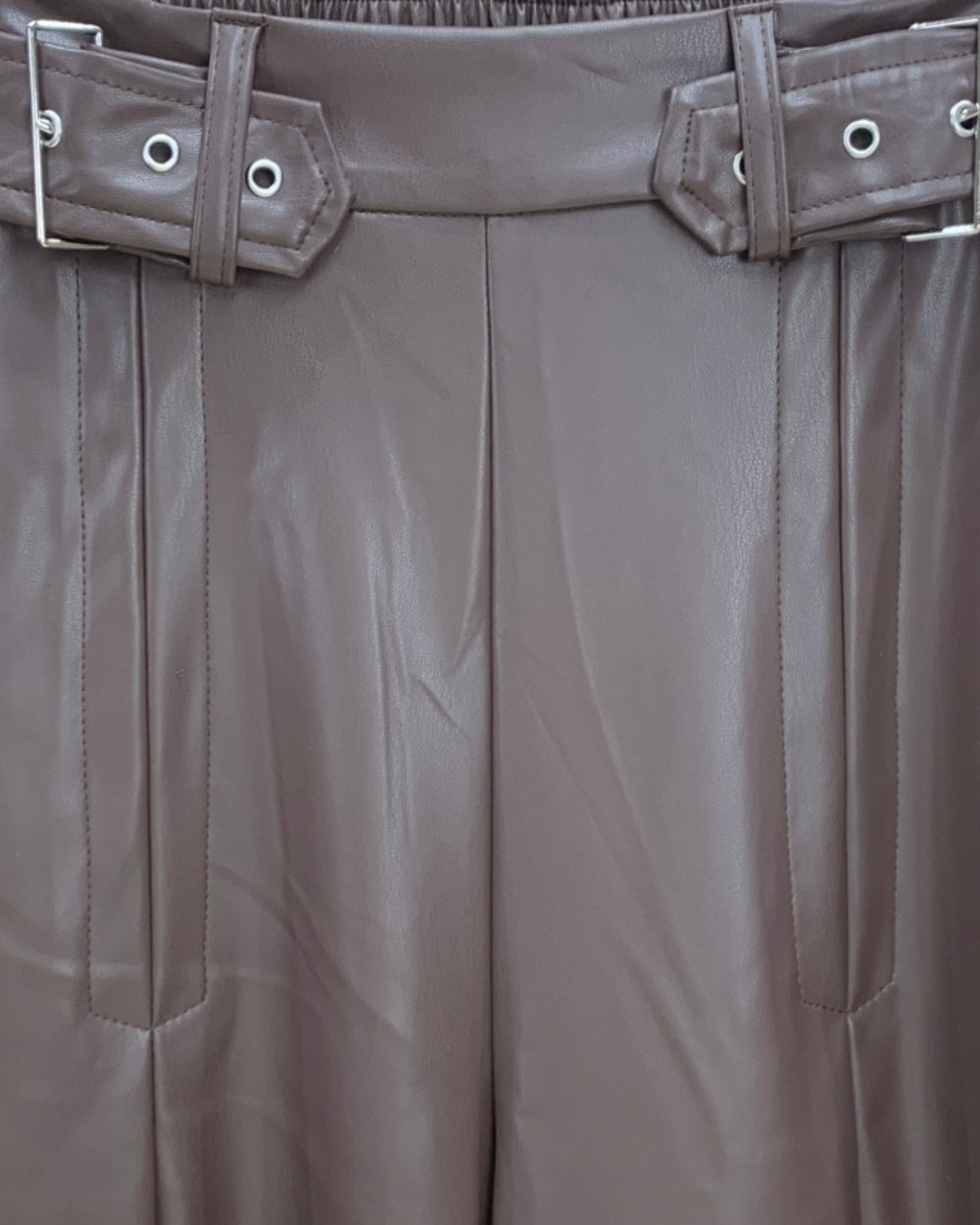 Belted Satin Wide-Leg Pants - Zilvina