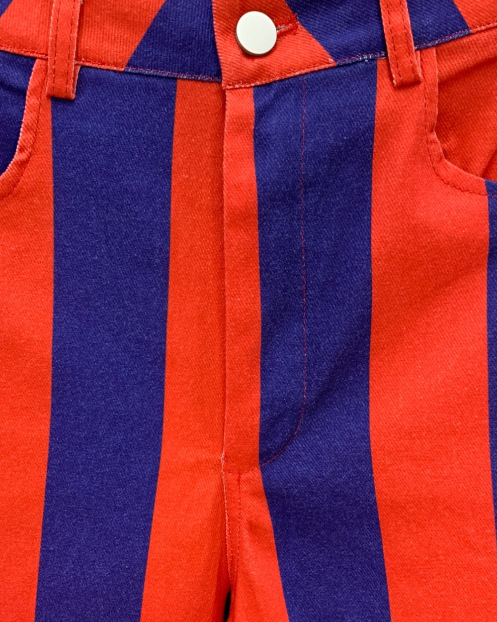 Bold Contrast Stripe Wide-Leg Pants - Zilvina