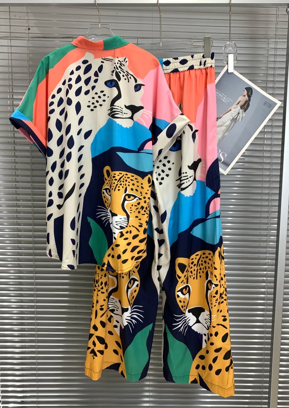 Bold Leopard Print Shirt & Pants Co - ord Set - Zilvina