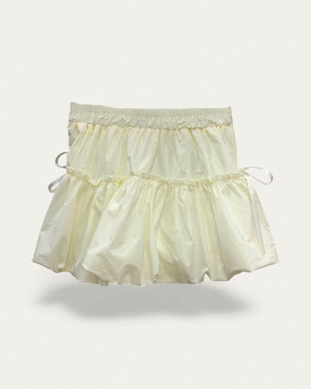 Bubble Hem Mini Skirt - Zilvina