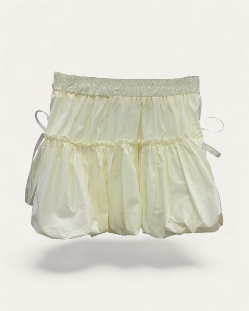 Bubble Hem Mini Skirt - Zilvina