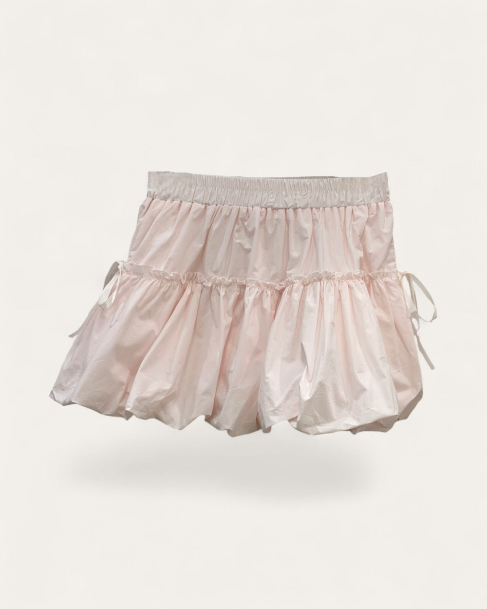 Bubble Hem Mini Skirt - Zilvina