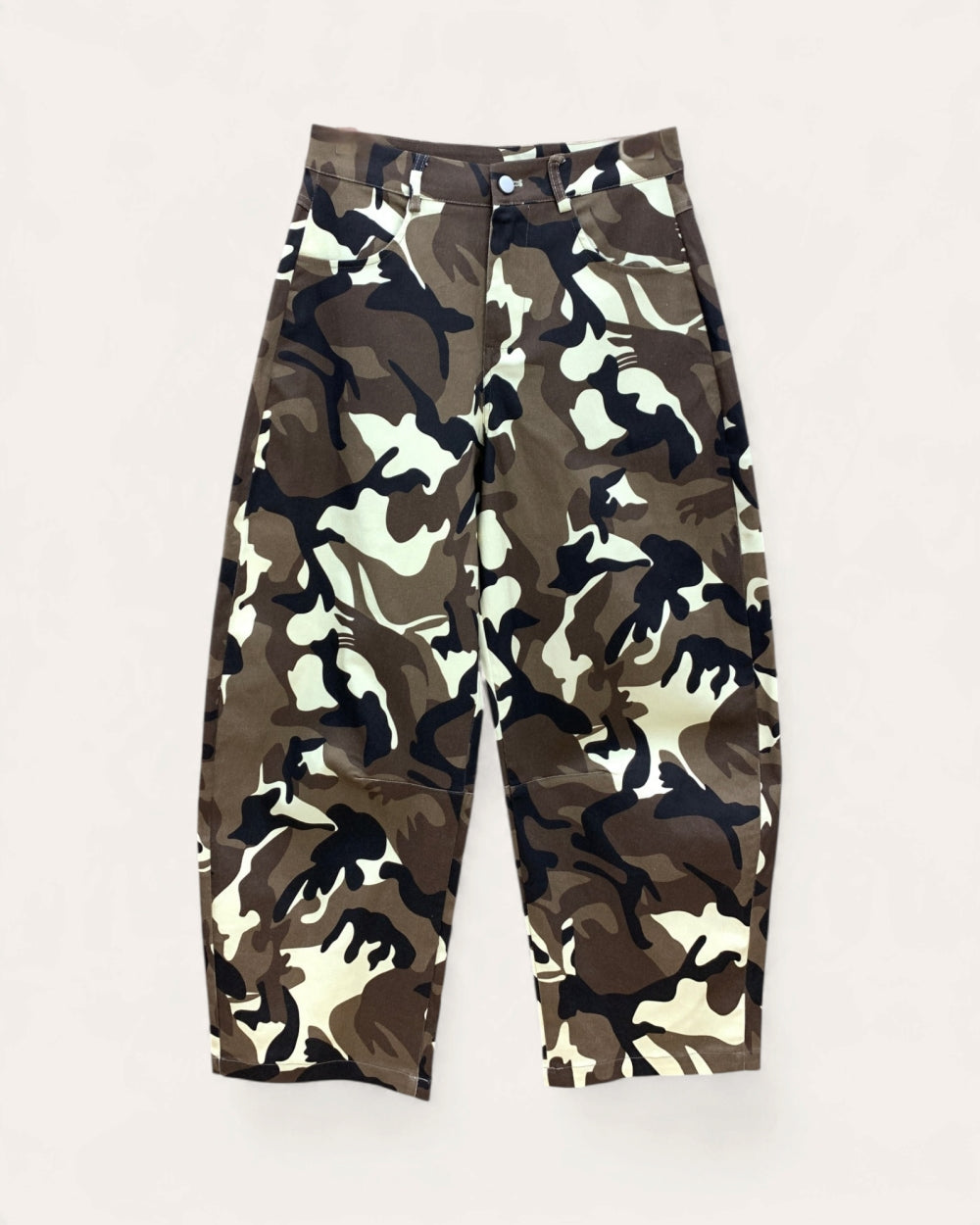 Camo Wide-Leg Utility Pants - Zilvina