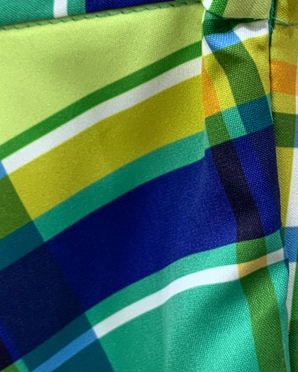 Citrus Plaid A-Line Midi Skirt - Zilvina