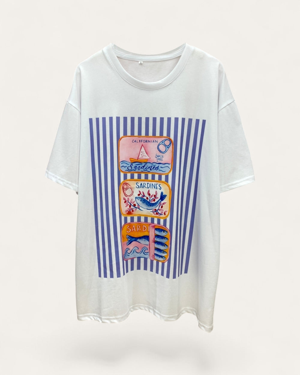 Coastal Sardines Graphic Tee - Zilvina