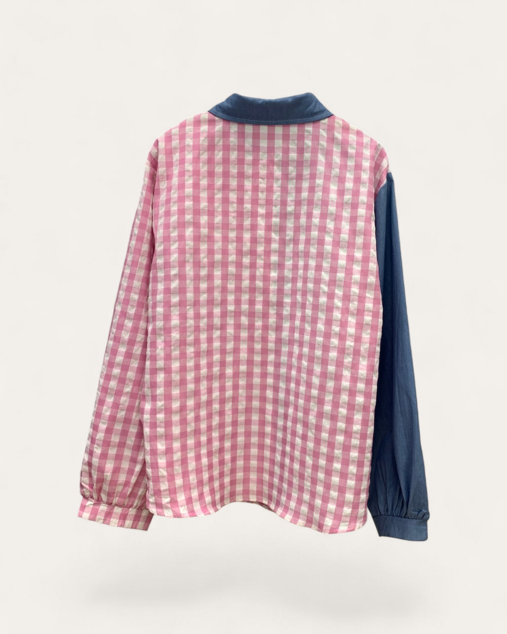 Color Block Butterfly Appliqué Shirt - Zilvina