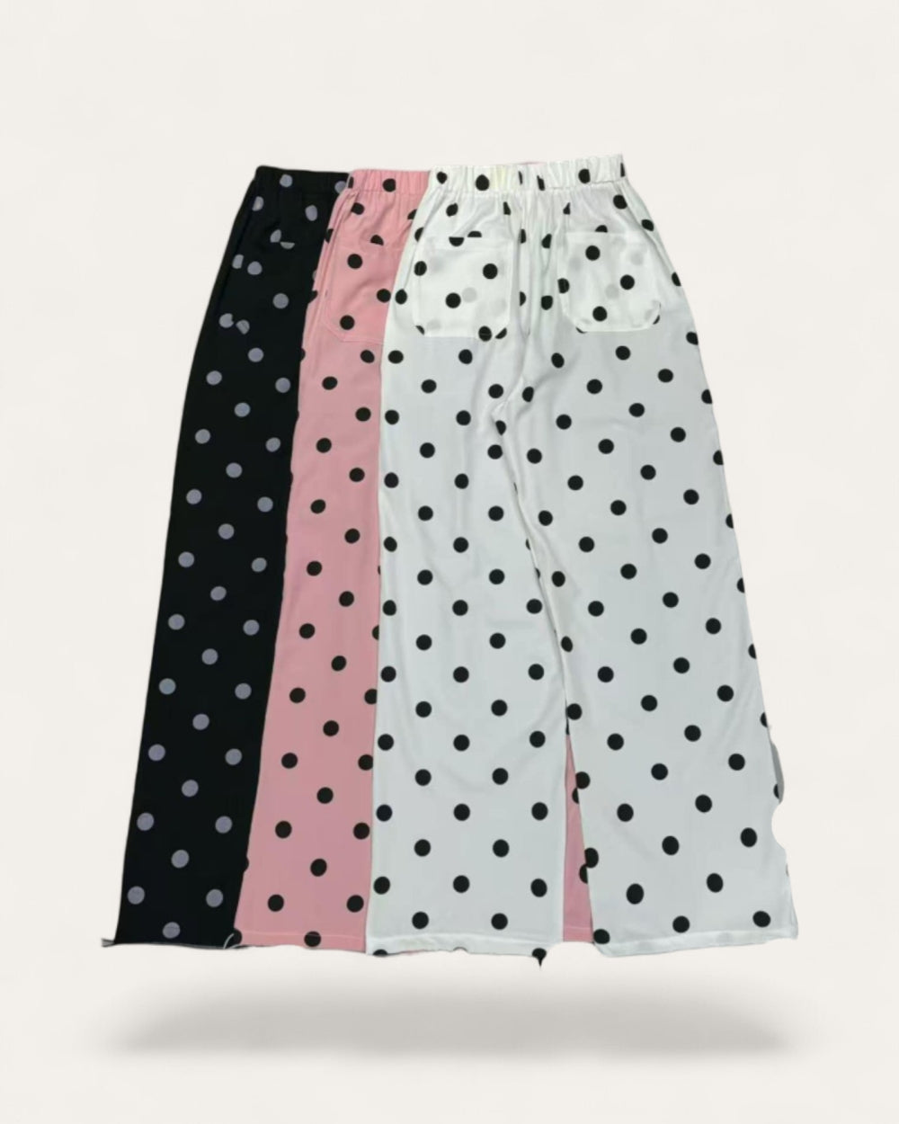 Contrast Panel Cargo Wide Jeans - Zilvina