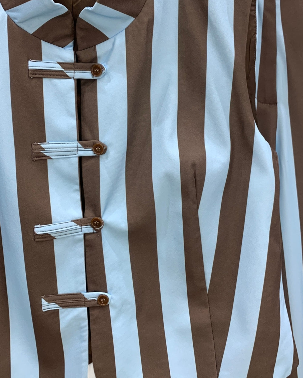 Contrast Stripe Vest & Wide Leg Pants Set - Zilvina