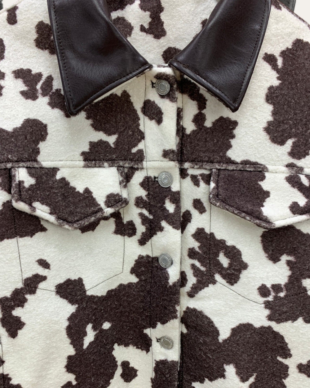 Cow Print Fringe Jacket - Zilvina