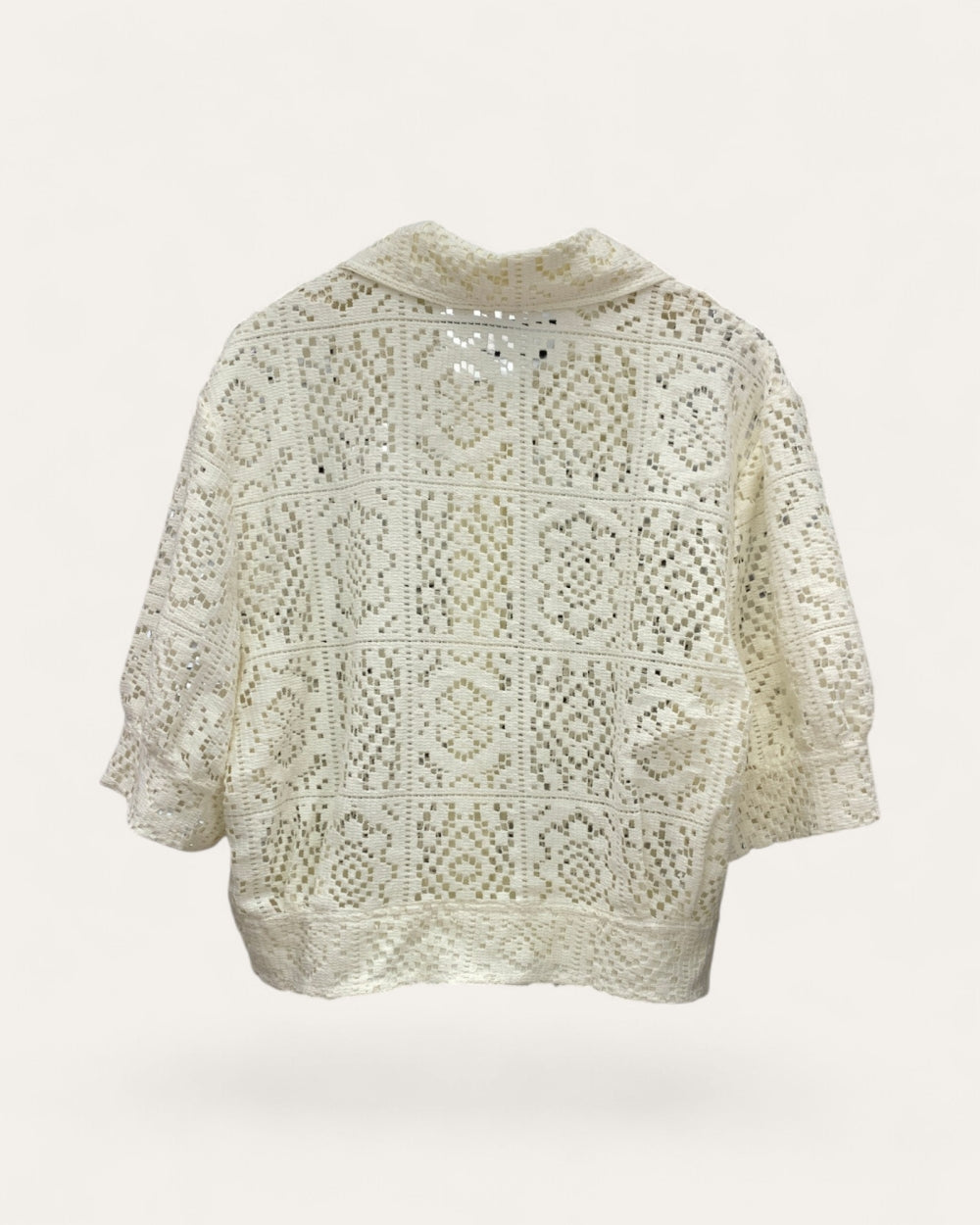Crochet Lace Cropped Jacket - Zilvina