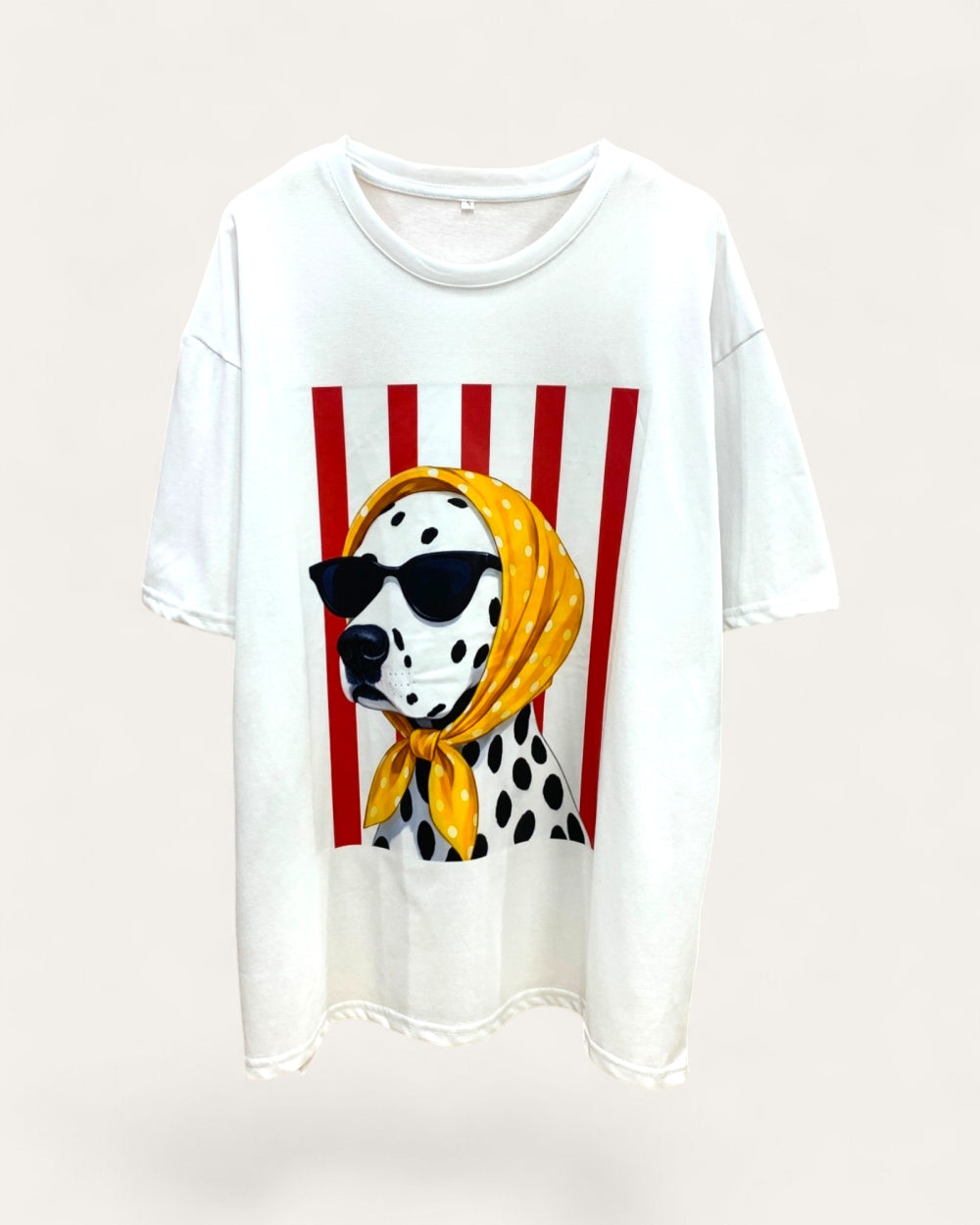 Dalmatian Scarf Graphic Tee Set - Zilvina