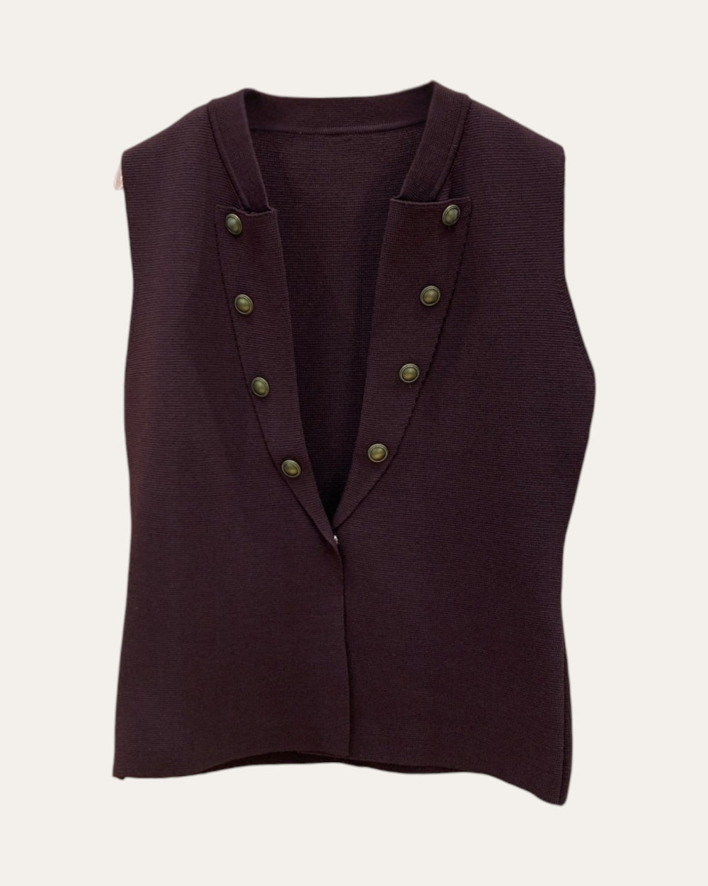 Double-Breasted Tailored Vest - Zilvina