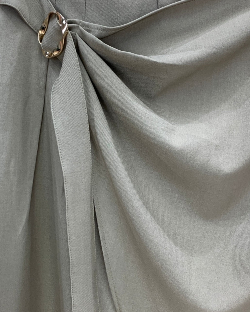 Drape Wrap Wide-Leg Pants - Zilvina