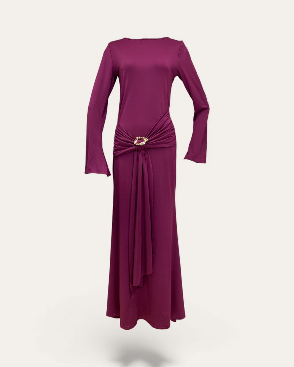 Draped Waist Maxi Dress - Zilvina