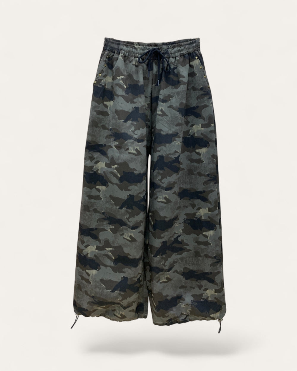 Easy Street Camo Drawstring Pants - Zilvina