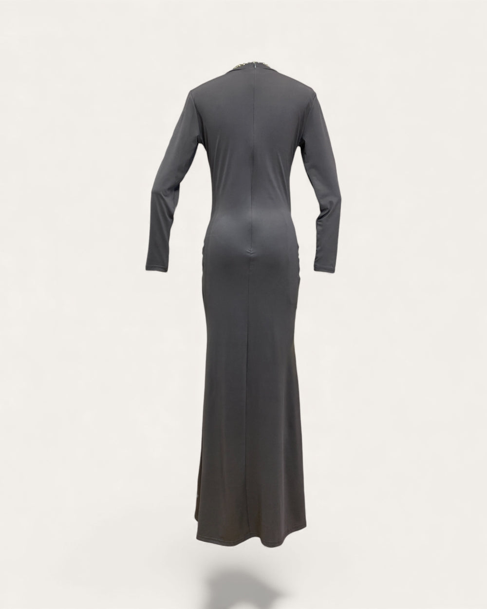 Elegant Gathered Waist Maxi Dress - Zilvina