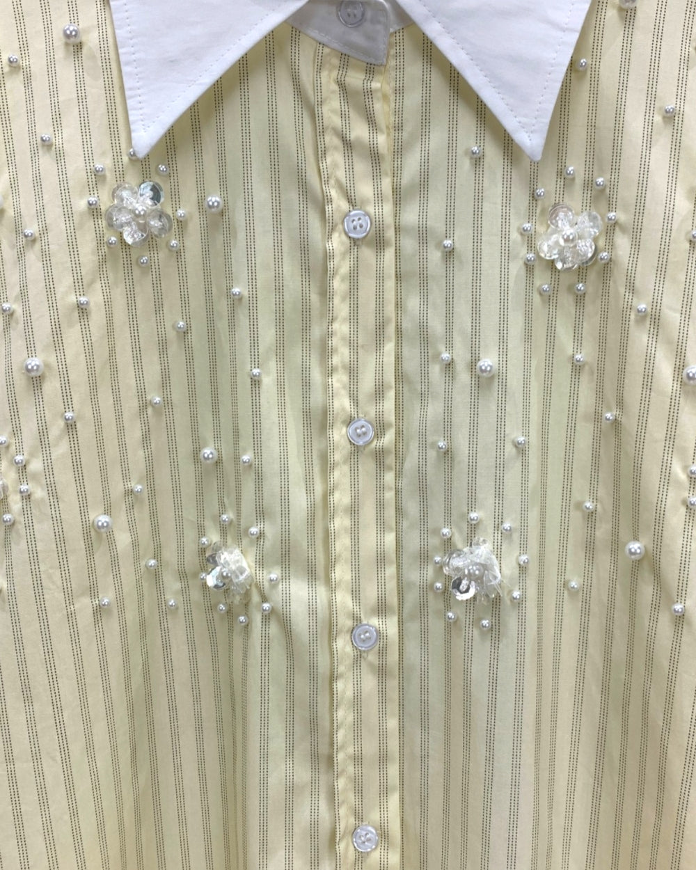 Embroidered Stripe Shirt - Zilvina