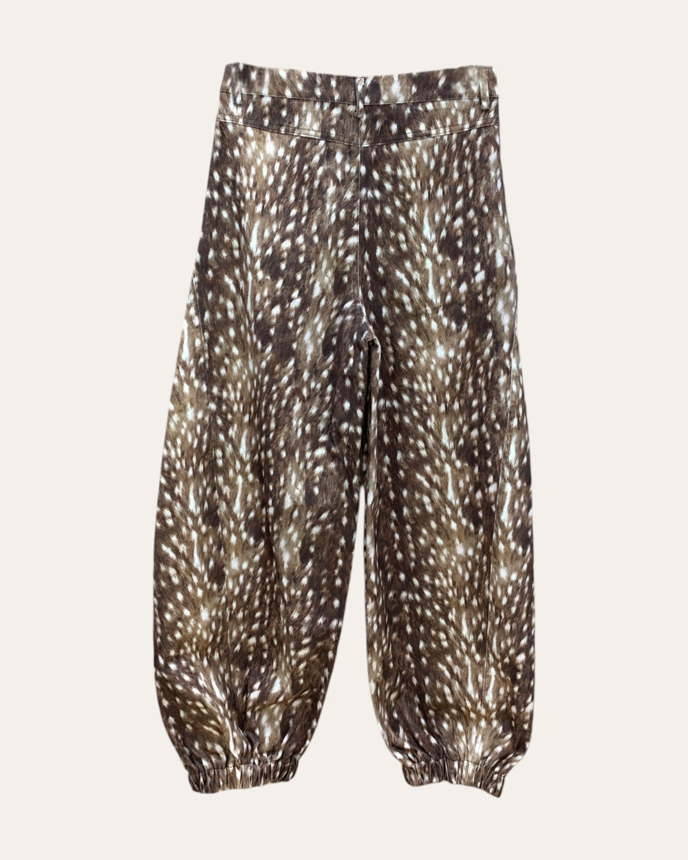Fawn Print Barrel Pants - Zilvina