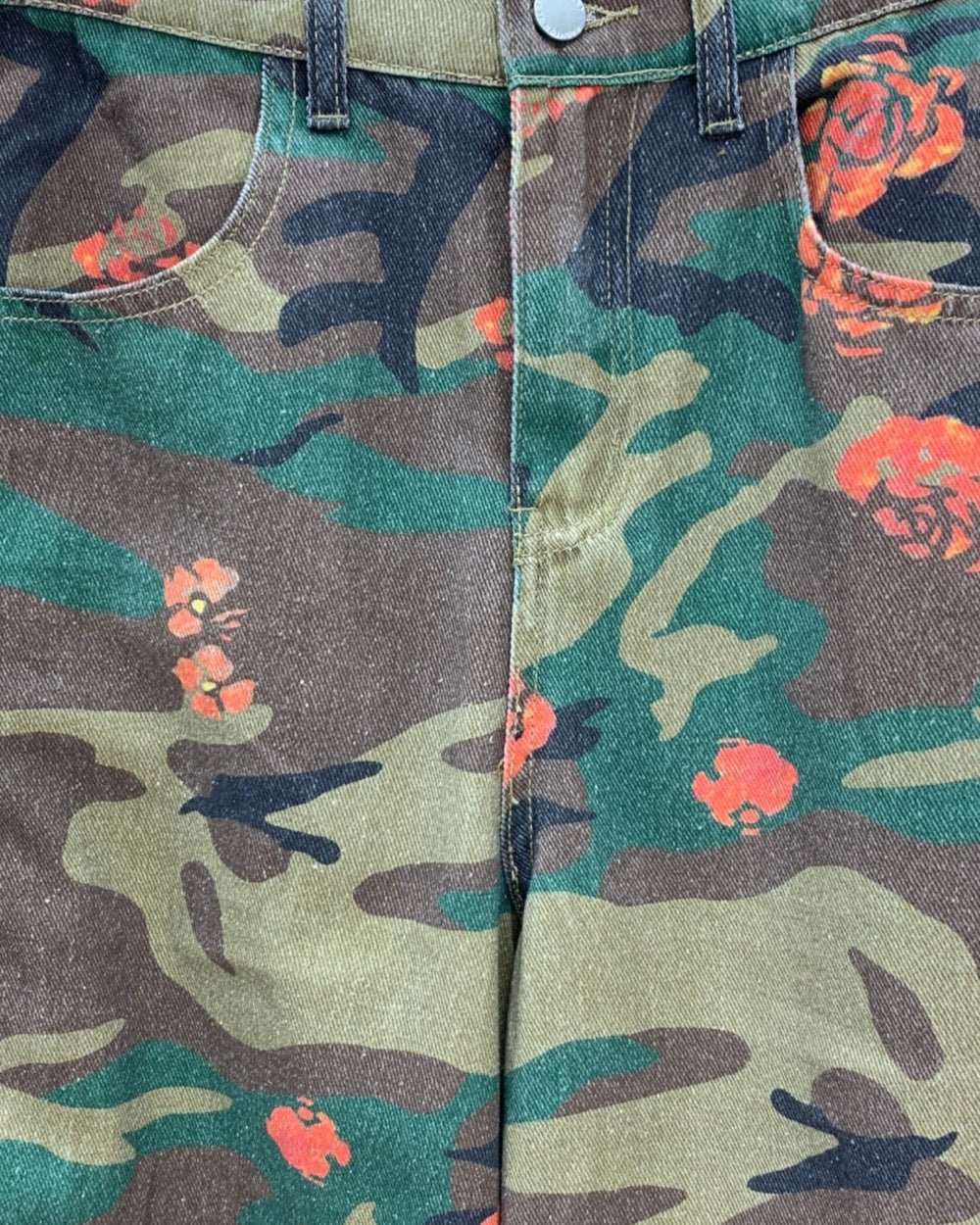 Floral Camo Wide Leg Pants - Zilvina