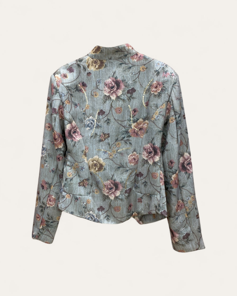 Floral Printed Fitted Jacket - Zilvina