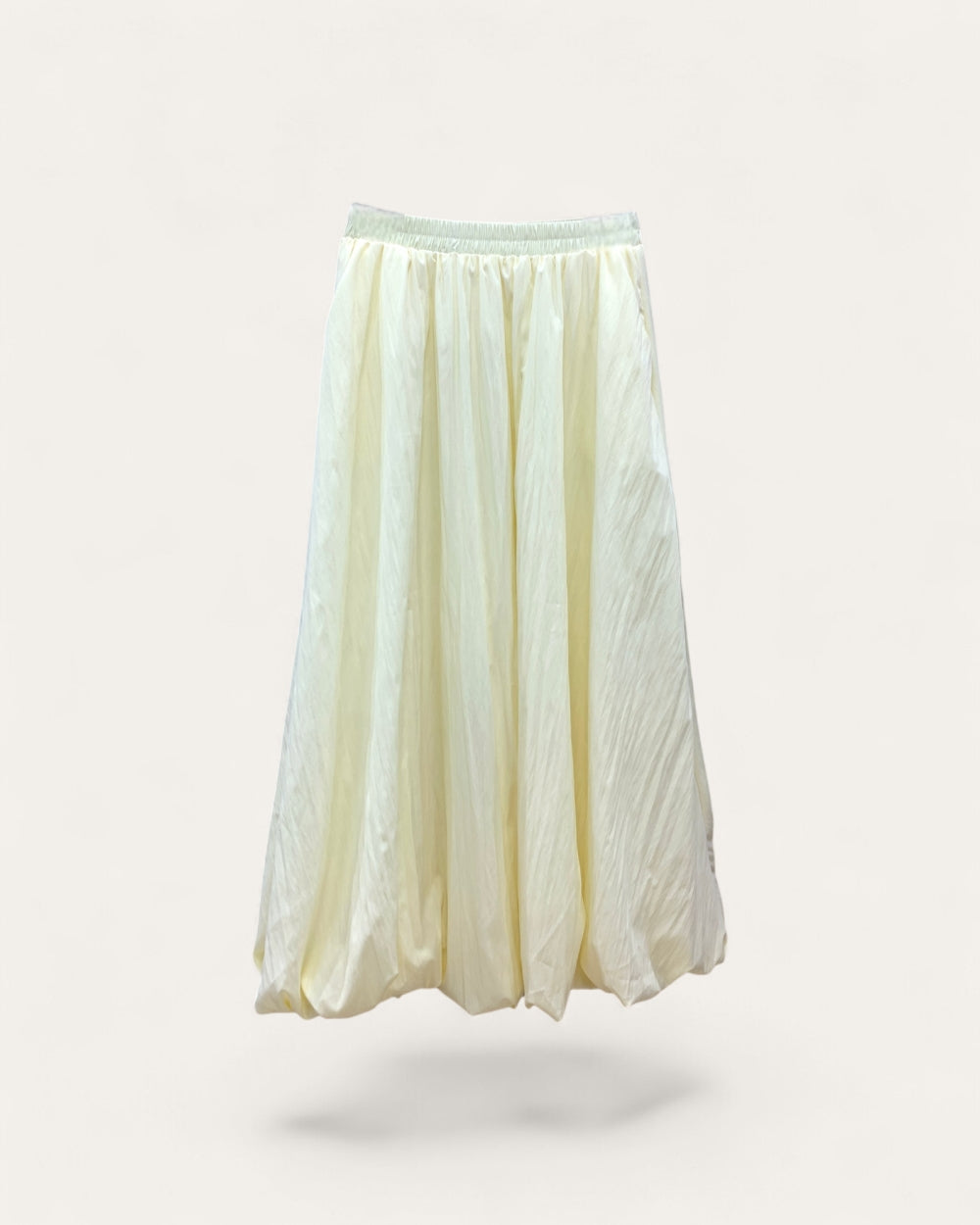 Flowy Elastic Waist Maxi Skirt - Zilvina