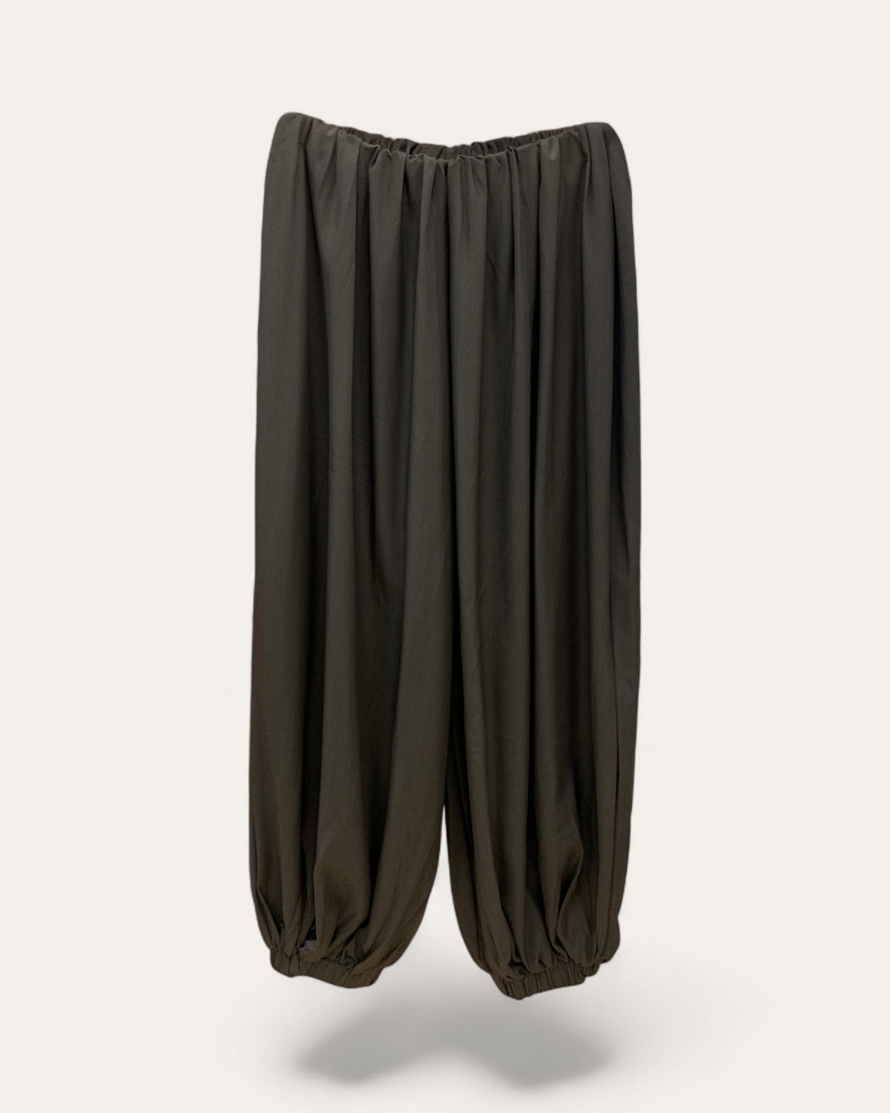 Gathered Hem Balloon Pants - Zilvina