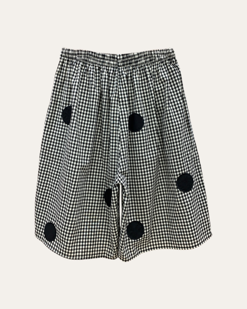 Gingham Polka Dot Bow Shorts - Zilvina