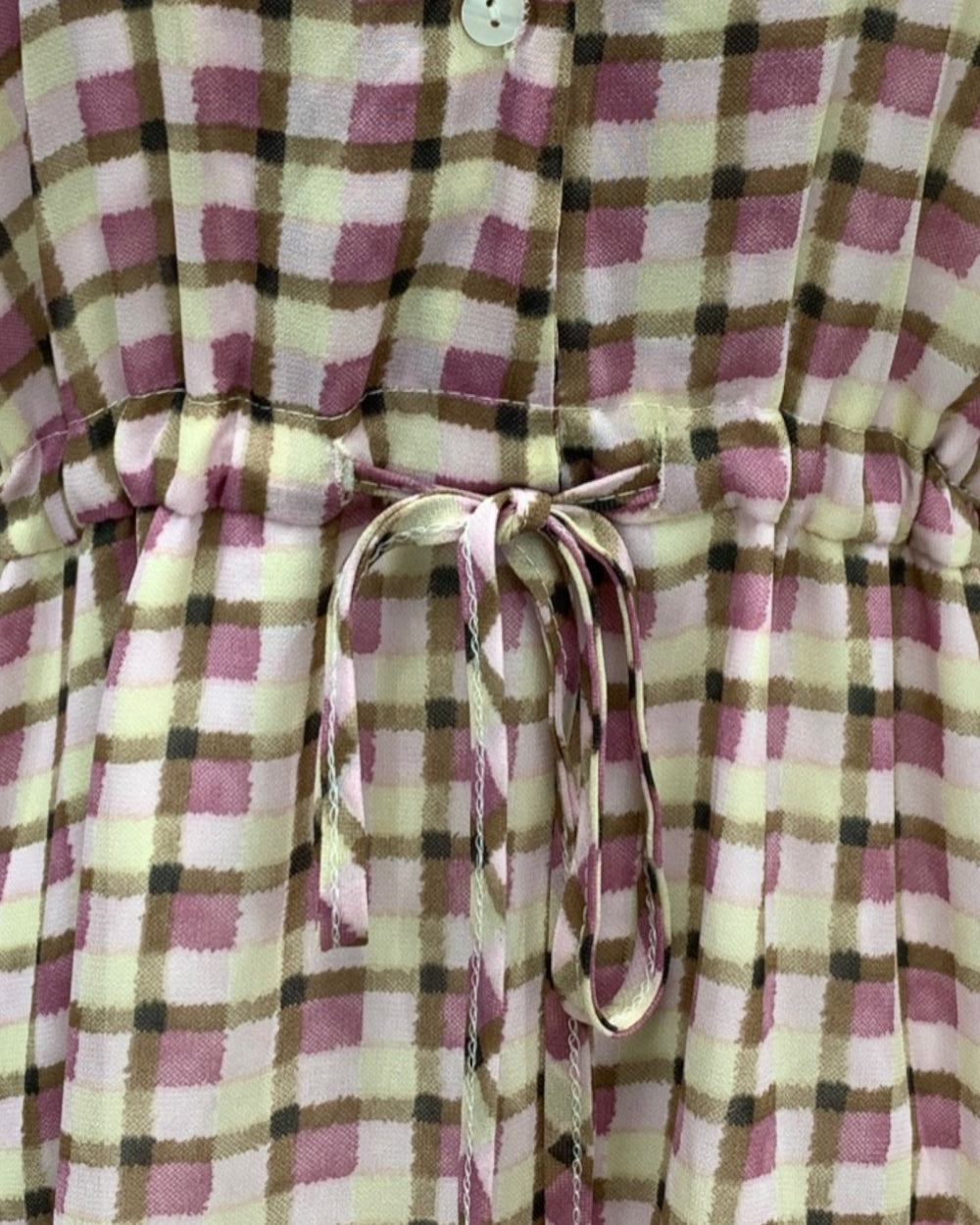 Gingham Tiered Midi Dress - Zilvina