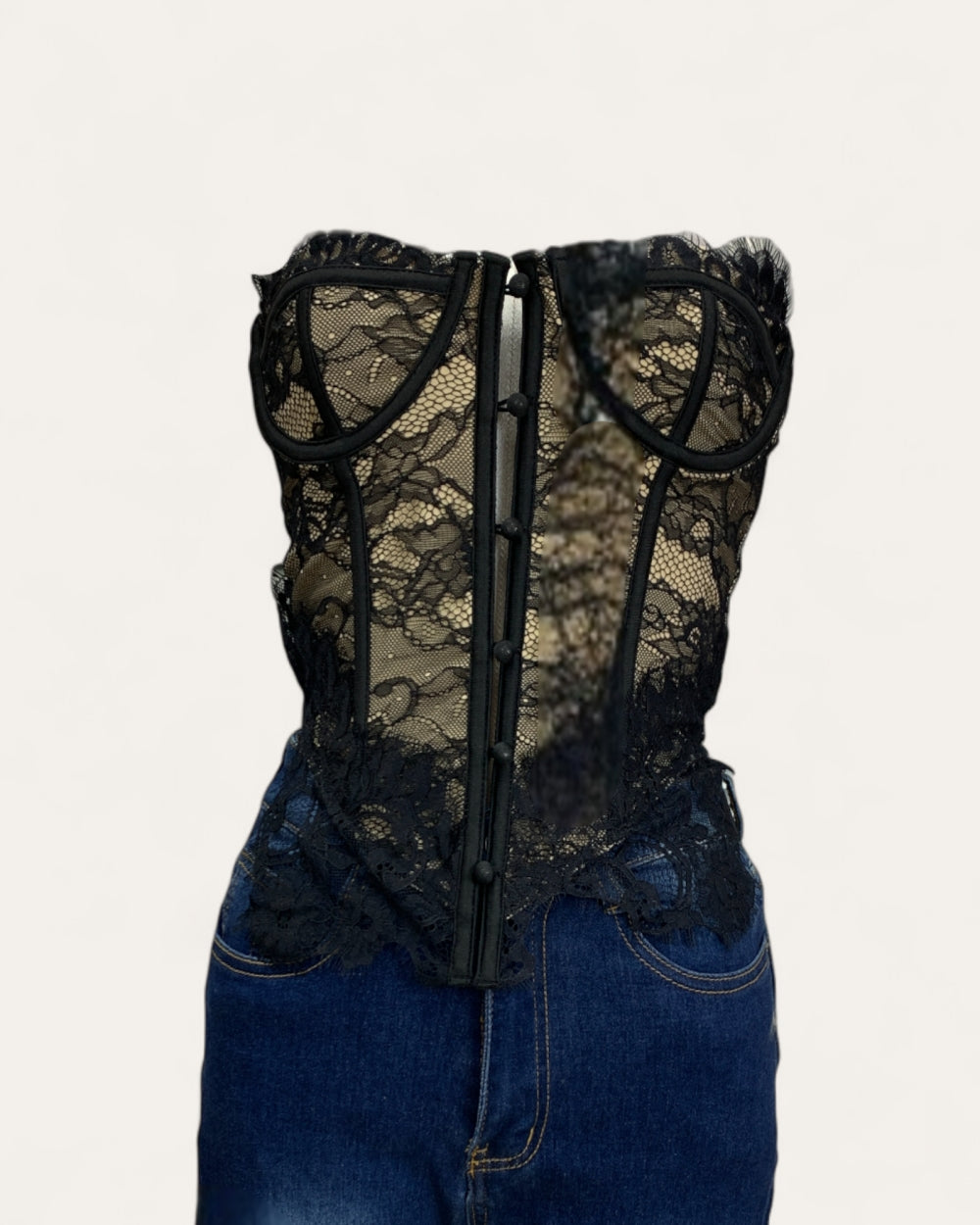 Lace Corset Bustier Top - Zilvina